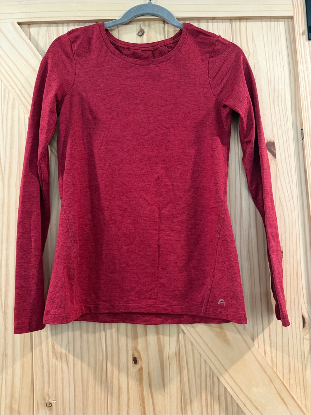 F&F Women's Long Sleeve Crew Neck Top - Red